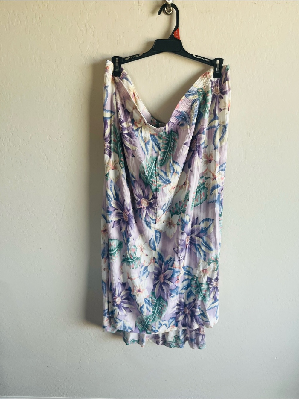 Floral A-Line Maxi Skirt in Lavender Cream - Picture 4 of 4